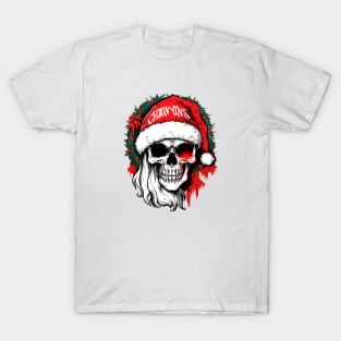 Christmas Celebration with a Skull Twist T-Shirt